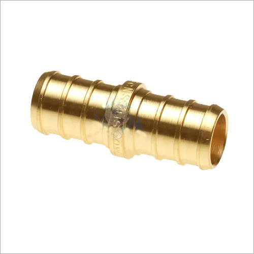 BRASS PEX BARB COUPLING