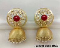 Gold Jhumka Earrings