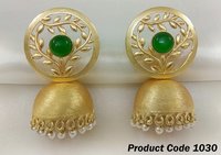 Gold Jhumka Earrings