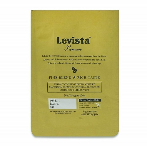 Levista Premium Coffee 100 gms Standy Pouch