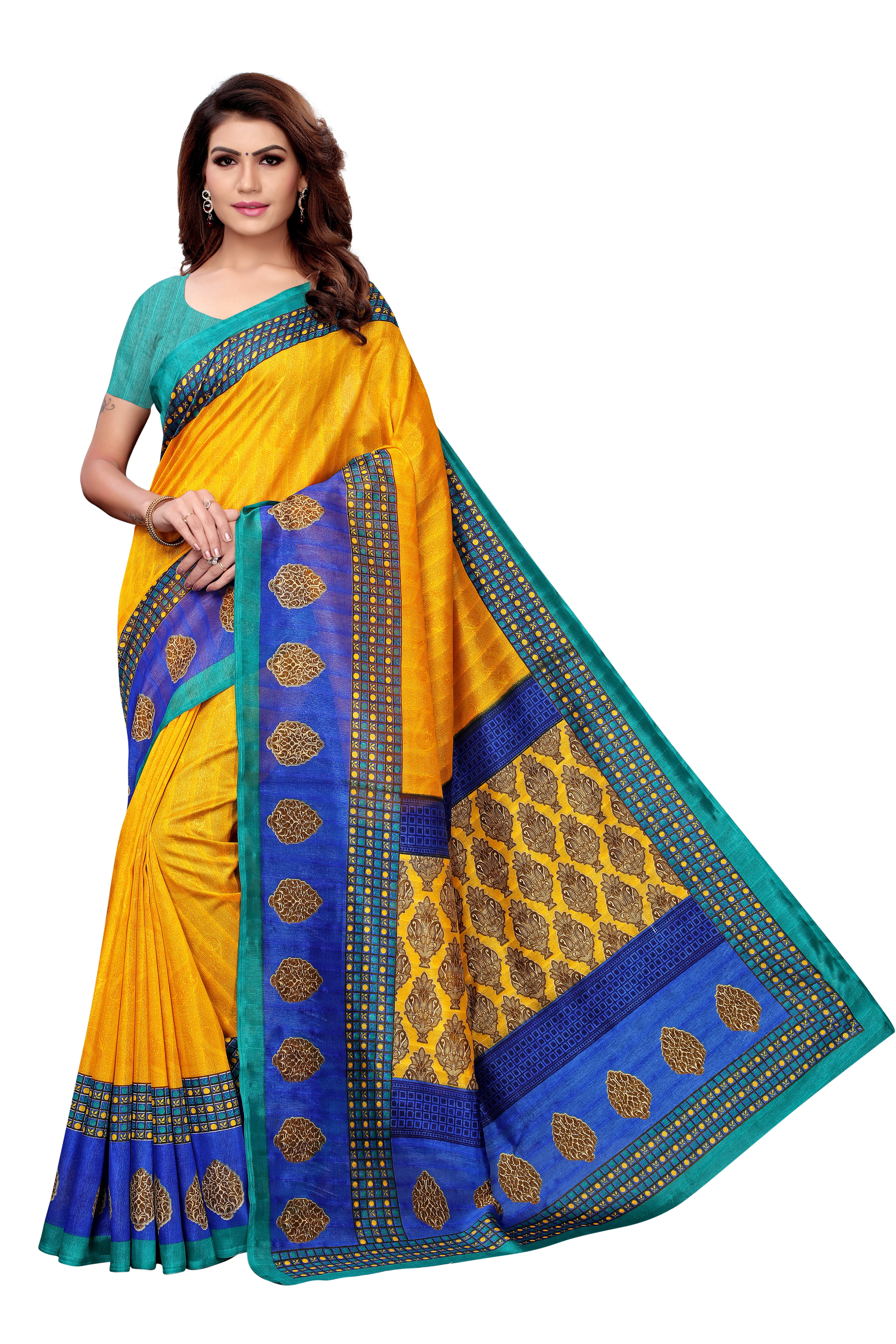 Designer Bhagalpuri silk saree