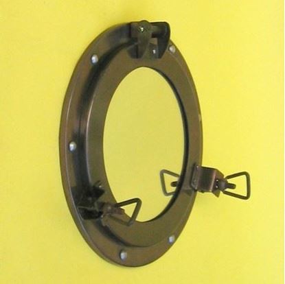 Porthole Iron Antique Finish Mirror 9 Inch
