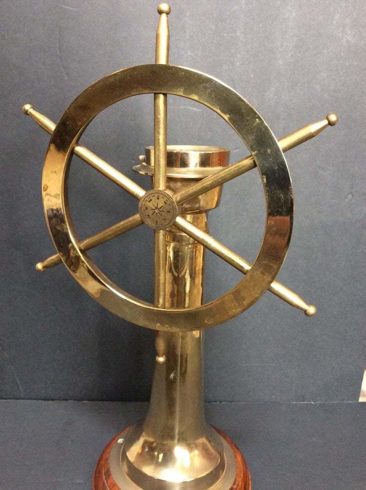 Nautical Ship Wheel Compass