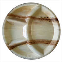 Areca Leaf Plate / Round / 12 inch / 4 Compartment