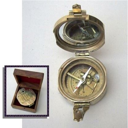 Brunton Compass With Wooden Box