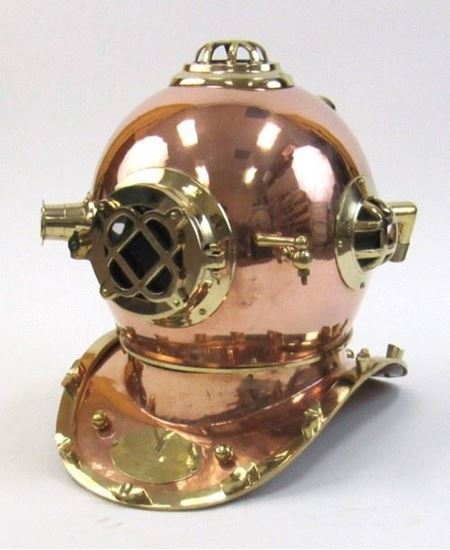 Copper Brass Diver Helmet US NAVY