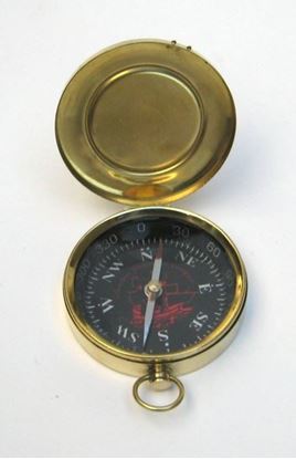 Columbus Directional Compass - Solid Brass Small Round Design | Embossed Nautical Sailing Ship Quick Responsive Needle