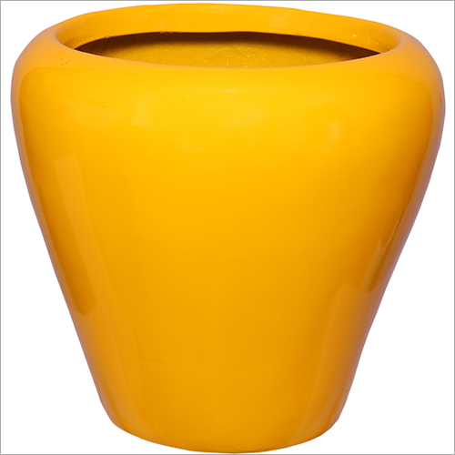 Yellow Decorative Flower Pot