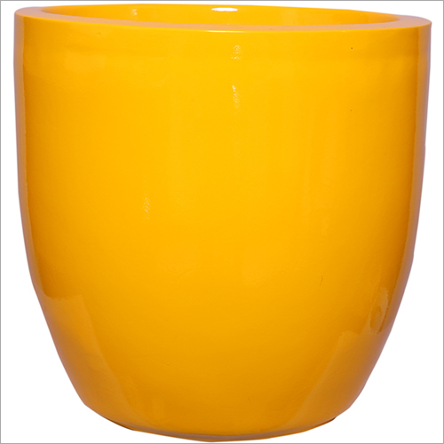Fiber Garden Flower Pot - Customized Dimensions | Lightweight, Stylish, Waterproof, Termite Resistant, Fireproof, Long Lasting in Yellow, White, Red, Pitch