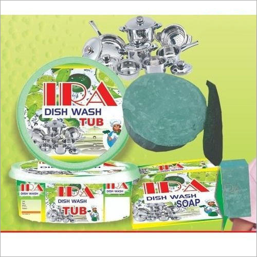Dish Wash Bar - 220 gm | Green Color Lemon Fragrance Household and Hotel Application Efficient Dish Cleaning Function
