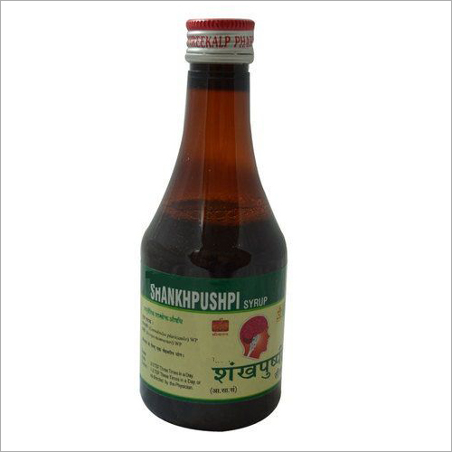 Shankhpushpi Syrup - Herbal Brain Booster for Stress Relief Natural Ingredients Including Amla and Ashwagandha Safe for Daily Use