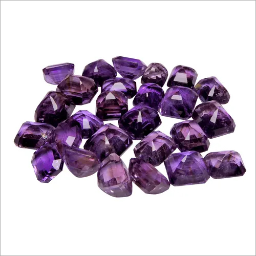 Natural Amethyst Loose Gemstone Rectangle shape(Pack of 1 Pc.