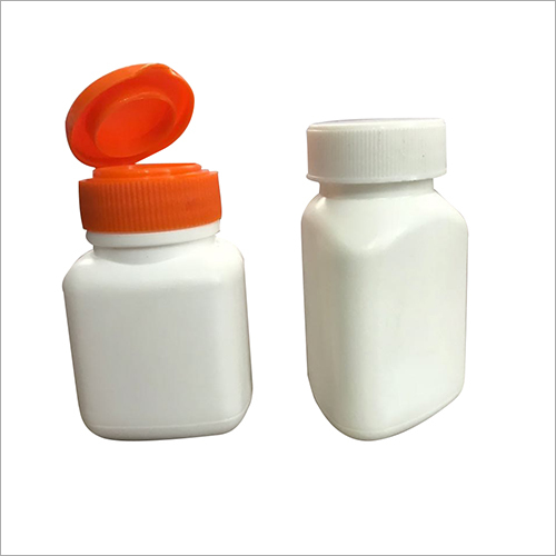 HDPE Pharmaceutical Bottle - Variable Capacity, White Color | Flip Top Closure, Chemical-Resistant, Durable, Leakproof, Lightweight, Versatile Use