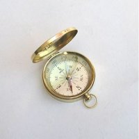 Hiking Navigation Pocket Flat Compass With Lid
