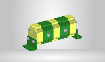 Green And Yellow Flow Divider Without Valves Group 1