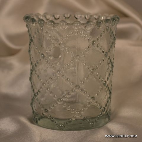 Cutting Glass Decorative Candle Holder