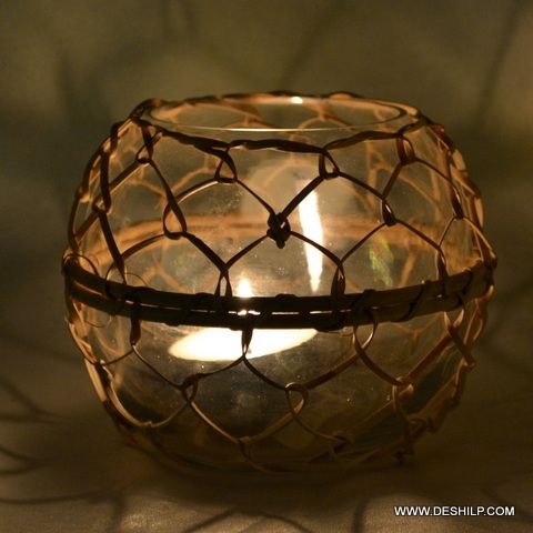 Decorative Glass Candle Holder