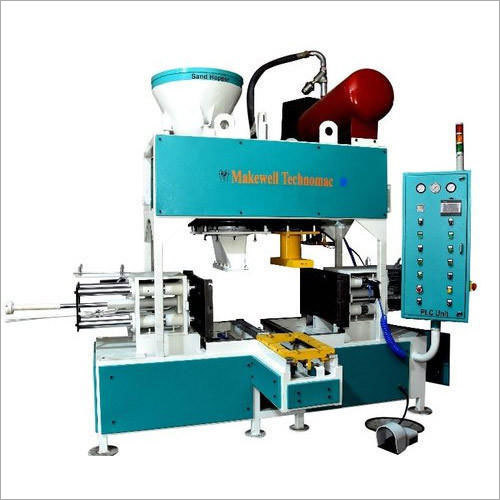 Fully Automatic Vertical Cold Box Core Shooter Machine - Iron Material, 220 V Voltage, 50 Hz Frequency | New Condition, Ideal for Foundry Applications