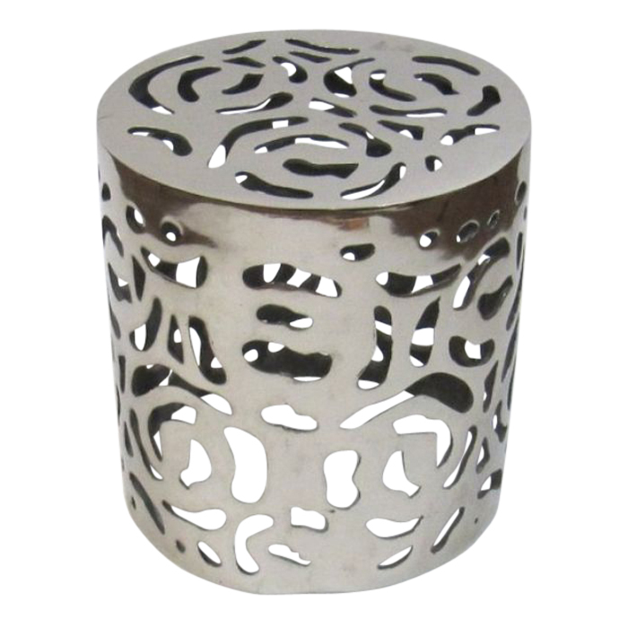 Aluminum Stool - Handcrafted Traditional Design | Elegant Indoor & Outdoor Accent Piece