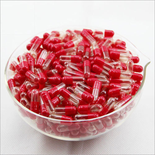 Size 1 Red Clear Empty Hard Gelatin Capsules By PATCO EXPORTS PVT. LTD.