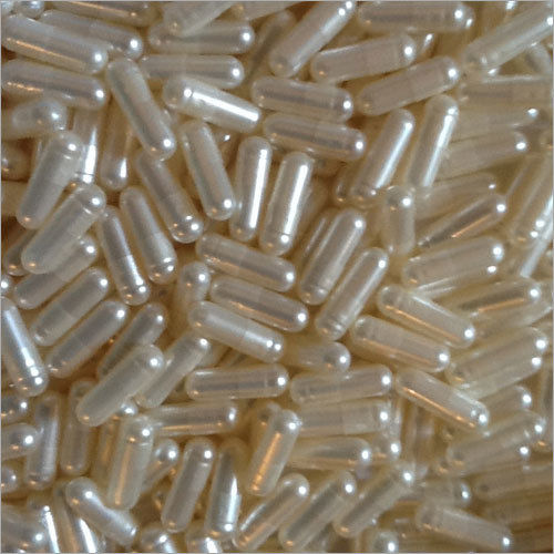 Size 0 White Pearl Metallic Capsules