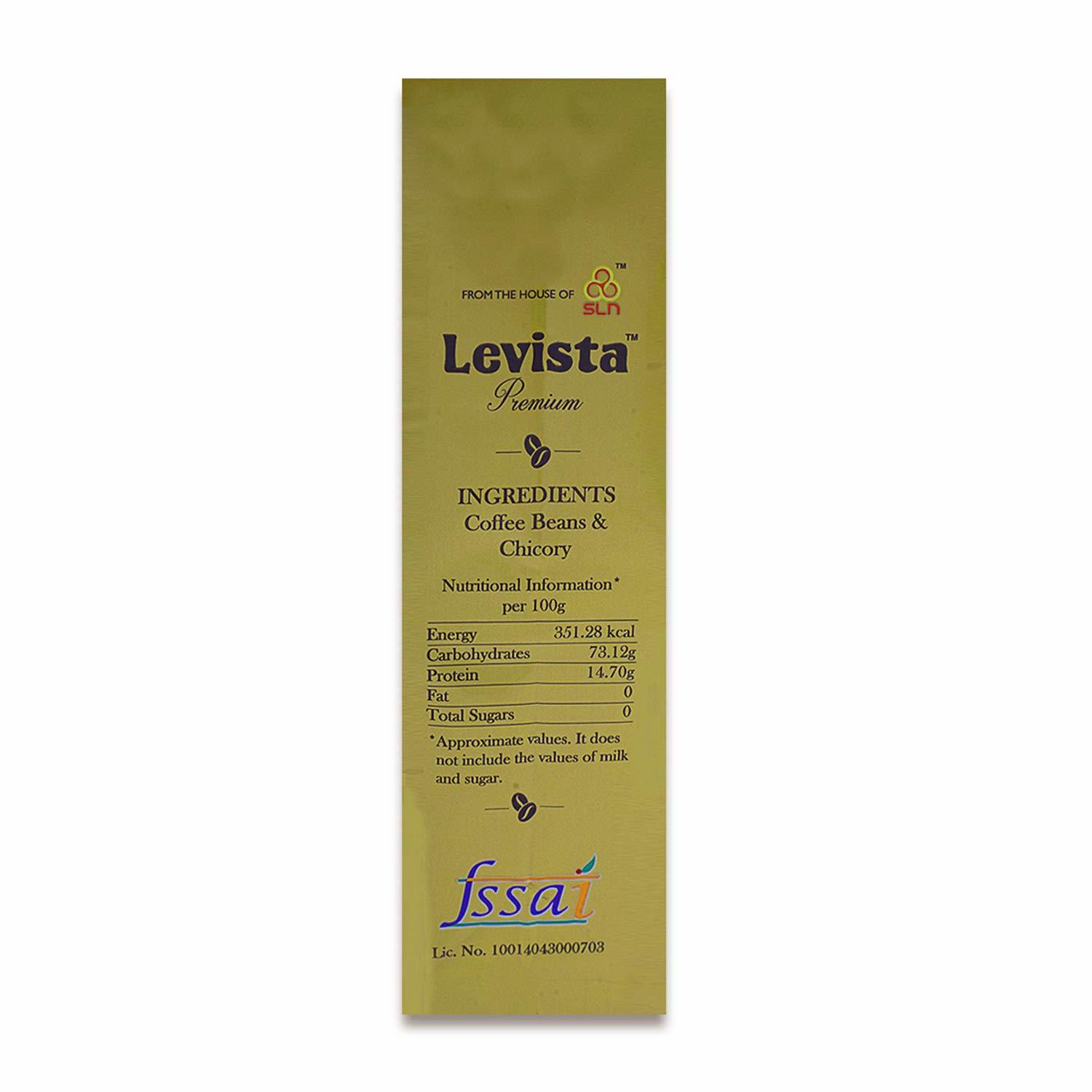 Levista Premium Coffee 200 gms Standy Pouch