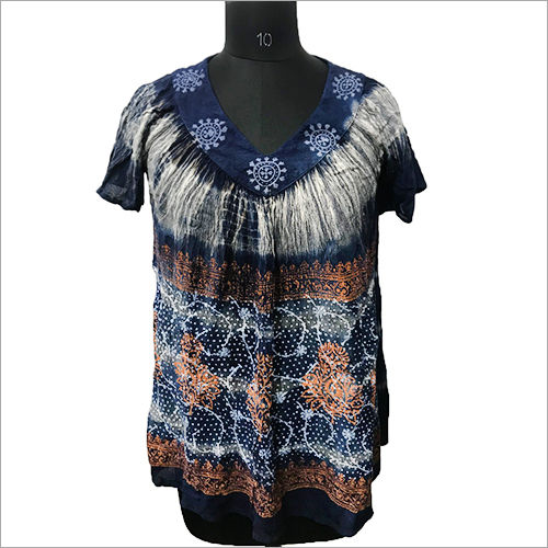 Ladies Tie Dye Loose Top