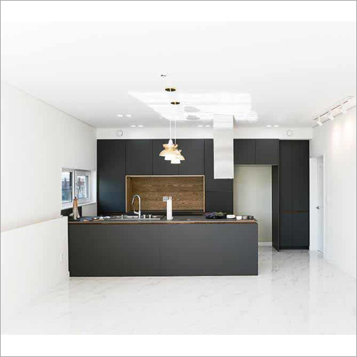 Large Black Island Kitchen Cabinet Set By Shanghai Pulan Decoration Co., Ltd.