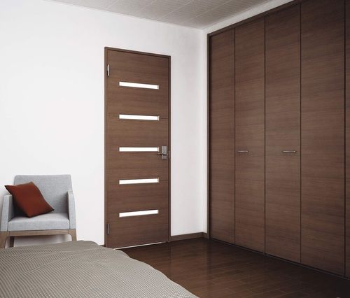 Wood Veneer Glass Door