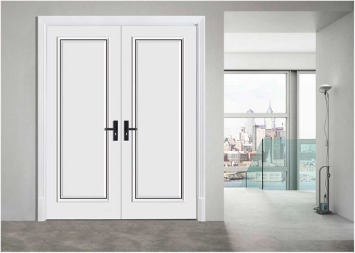 White Wooden Double Door
