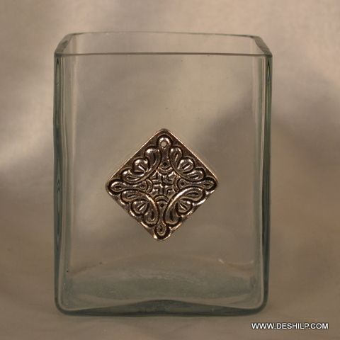 Squire Shape Glass Clear Votive