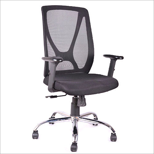 Black Mesh Revolving Office Chair