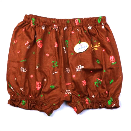 Kids Printed Cotton Bloomer - Cotton, Size XS, S, M, L, Brown | Eye-Catching Printed Design, Perfect for Little Ones