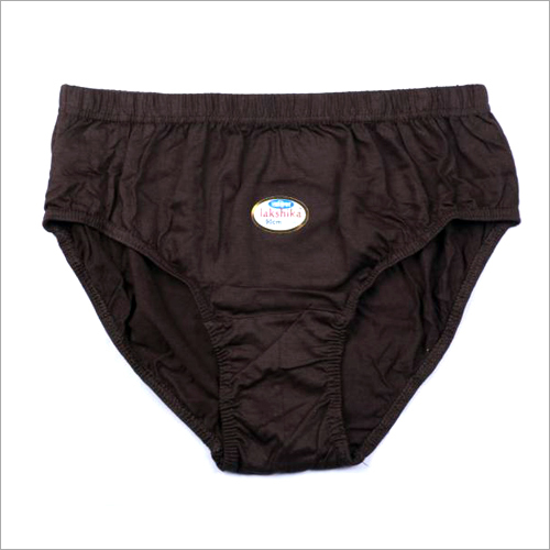 Brown Ladies Cotton Blue Plain Panty