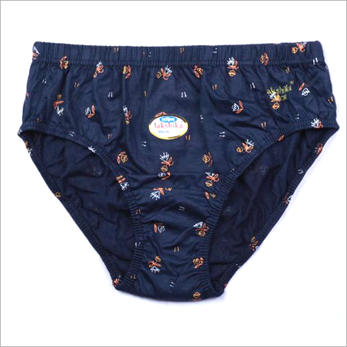 Blue Ladies Cotton Floral Print Panty