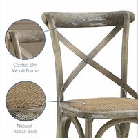 Crossback Mango Wood Dining Side Chair