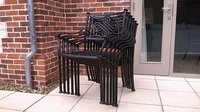 2 Knot Bronze Bistro Chairs