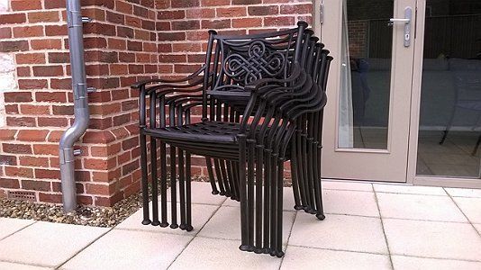 2 Knot Bronze Bistro Chairs