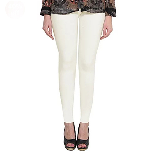 White Ladies Cotton Legging