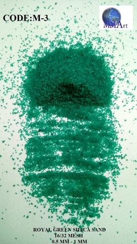 Colored Coated Silica Royal Blue Granular Sand