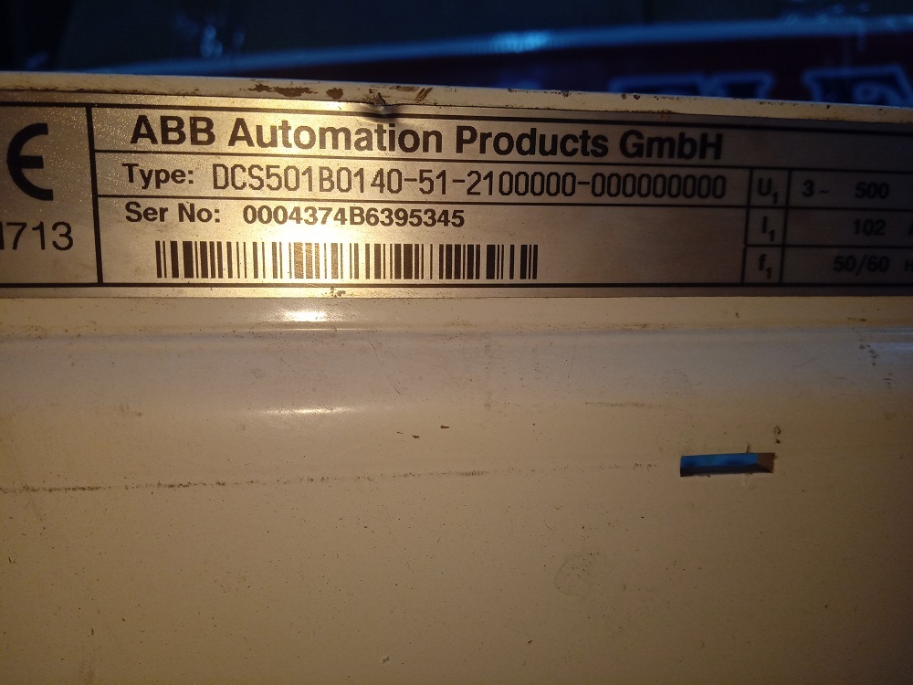 ABB DC DRIVE DCS501B0140-51-2100000