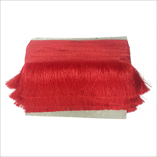 Red Dupatta Tassel Laces