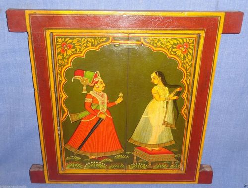 Wooden Fine King and Queen Painted Window By S S HANDICRAFTS