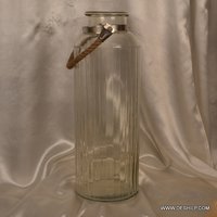 Transparent Bottle Shape Jar With Rope Hanger