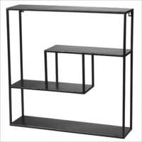 Black Wrought Iron Floating Shelves Storage Shelf
