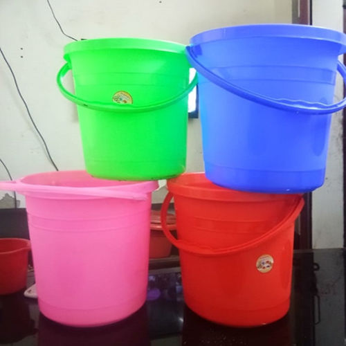 Available In Different Color Plastic Plain Bucket