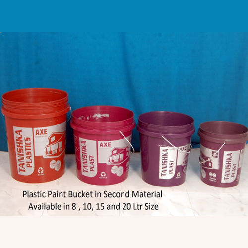 Available In Different Color Plastic Paint Bucket