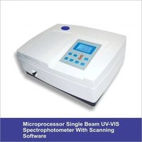 Advanced Microprocessor UV-VIS Single Beam Spectrophotometer with scanning softwere