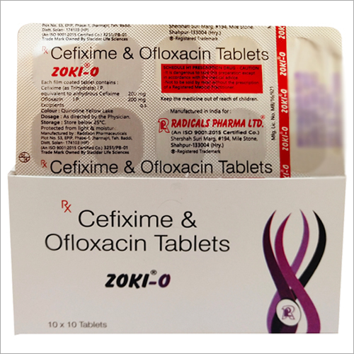 Cefixime And Ofloxacin Tablets