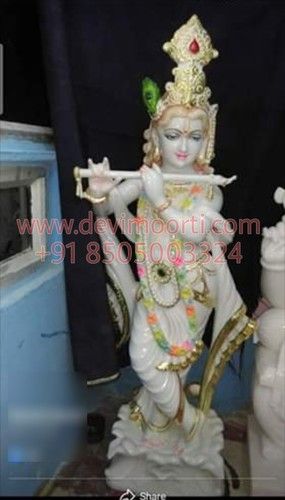 Beautiful Marble Radha Krishna Statue 